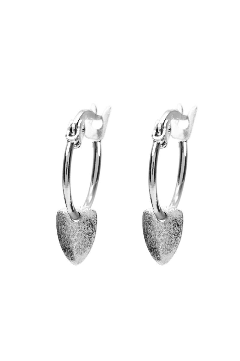 bali hoops - silver earrings