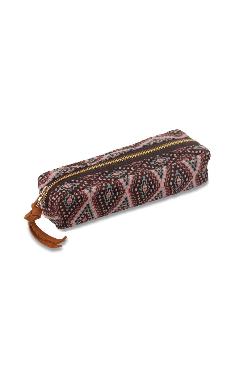 pencil case etui red diamond
