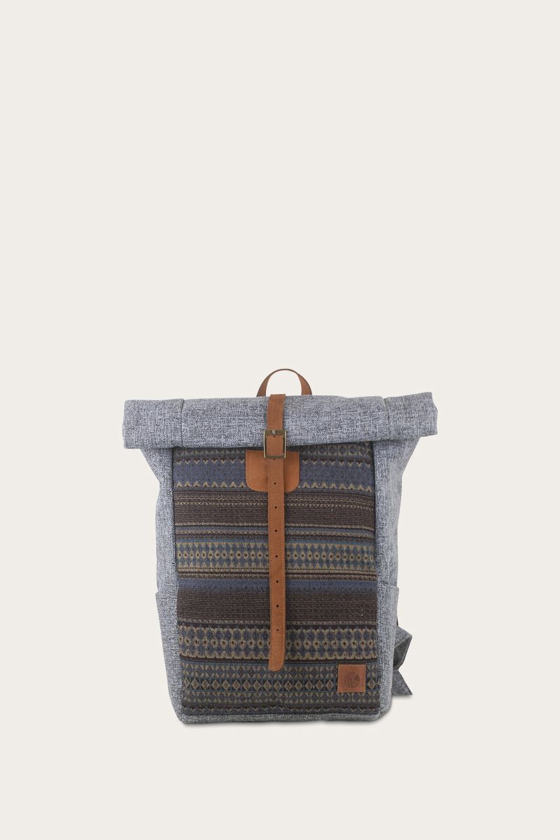 Roll top adjustable backpack small