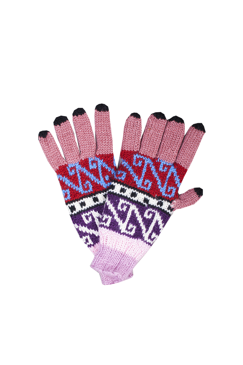 Knitted gloves