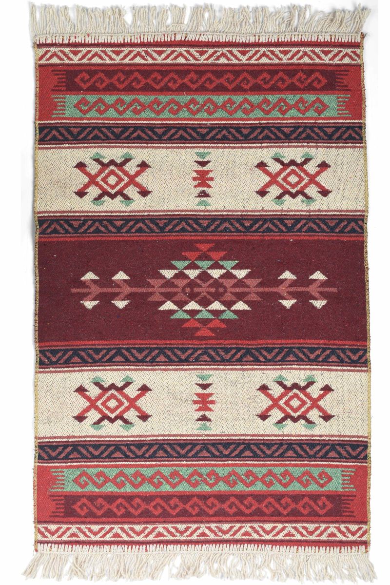 kilim rug - bathroom